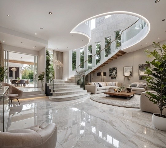 تصميم فيلا سكنية بطابع حديث وعصري
