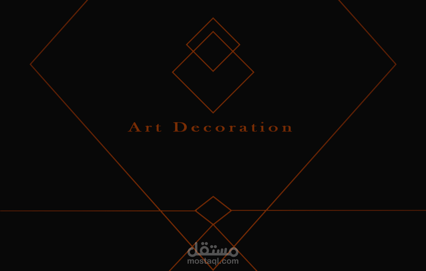 Business card for art decoration