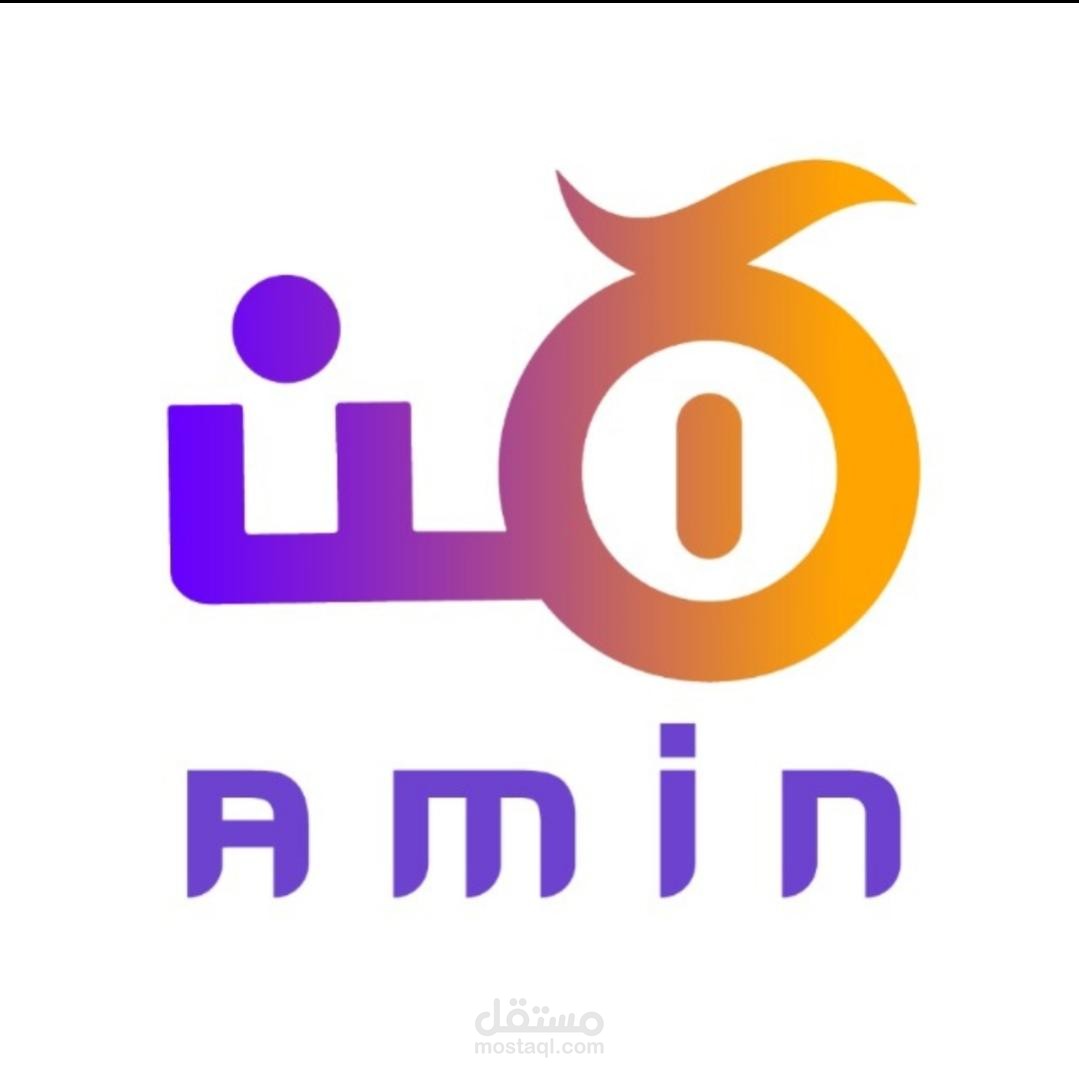 تحريك شعار منصة آمن لتداول العملات الرقمية