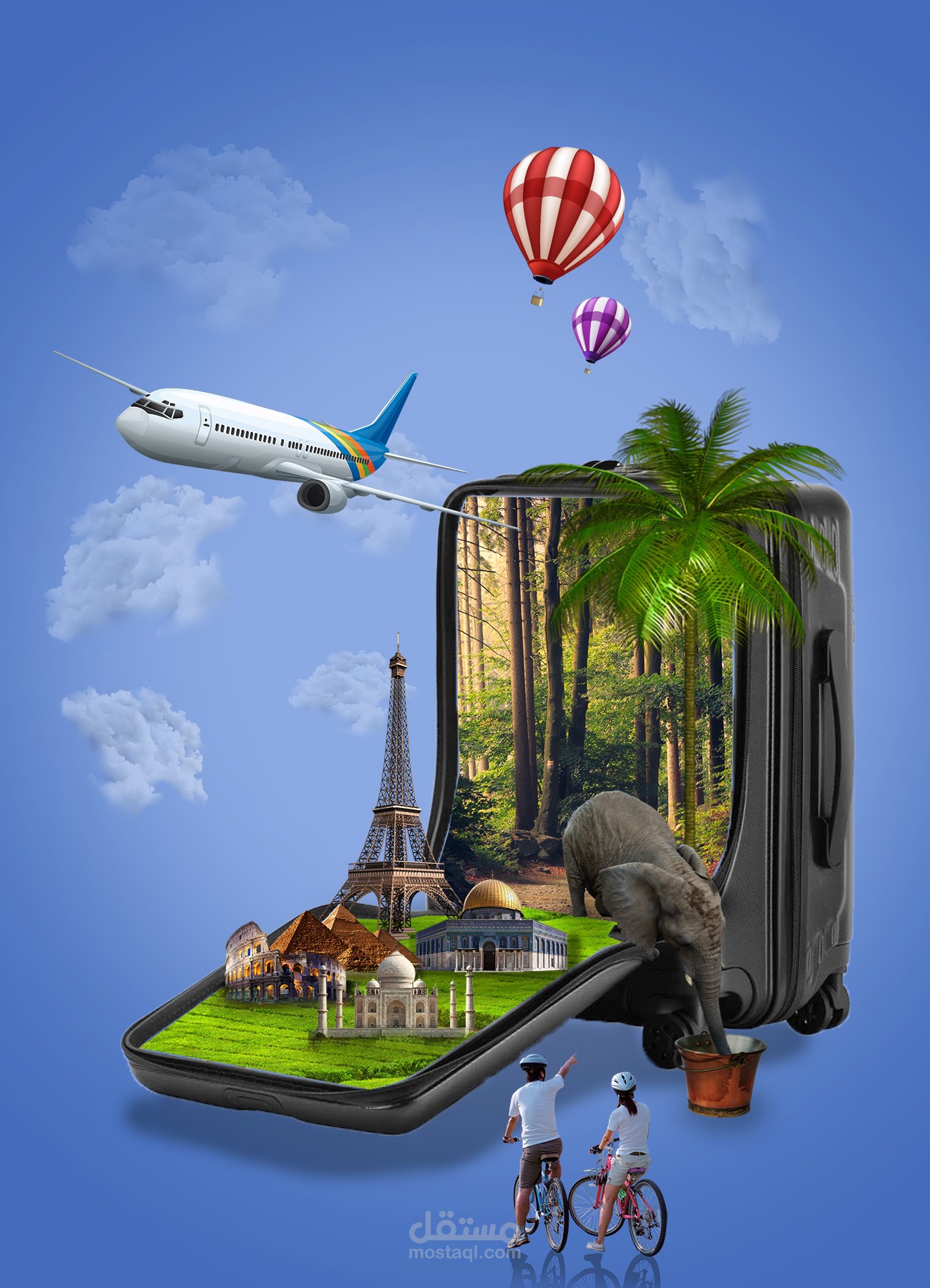 تصميم اعلان سياحي