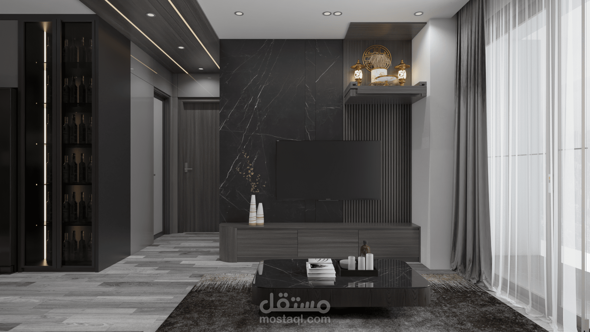 تصميم داخلي شقة