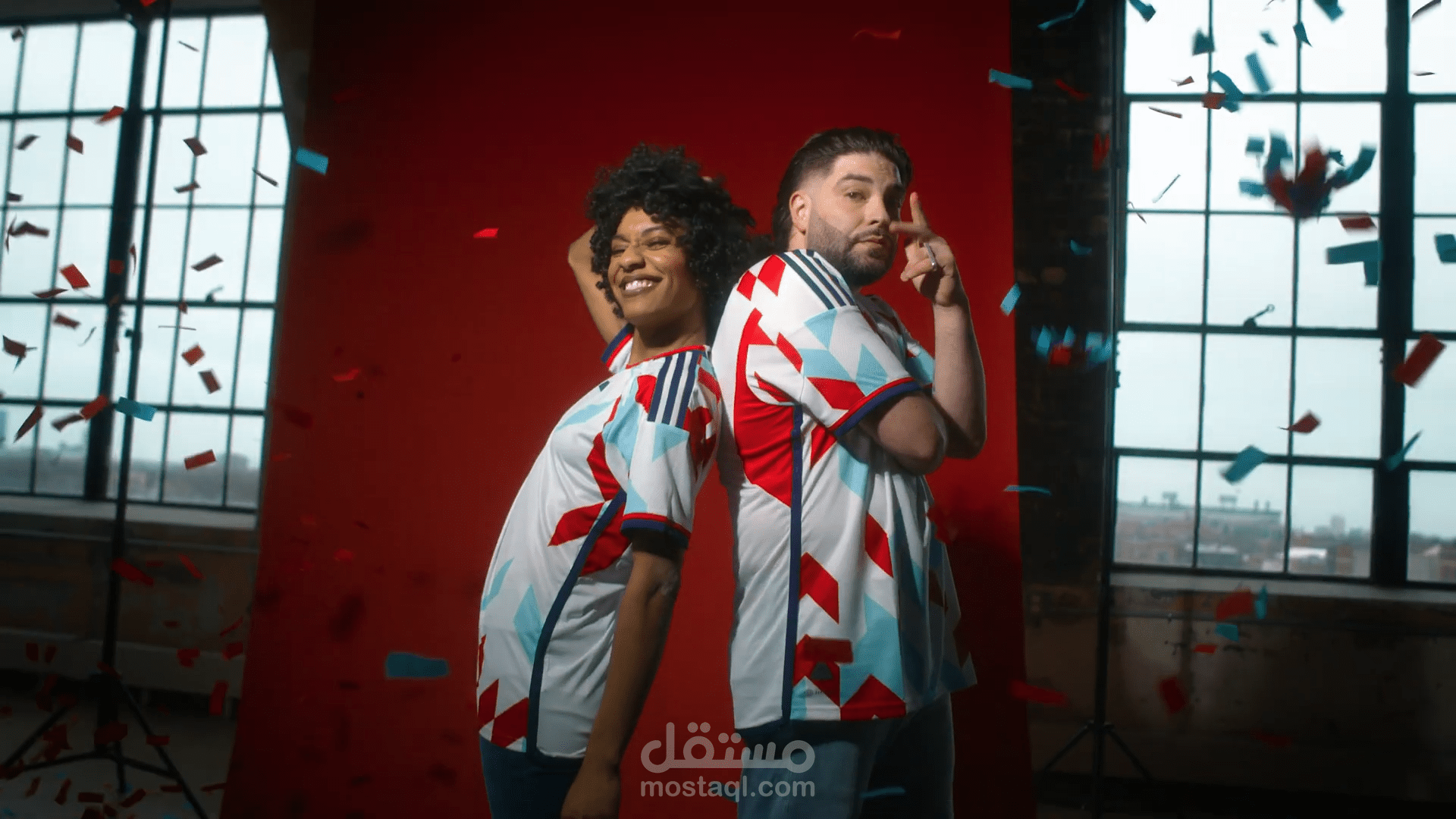 إعلان دعائي لشركة الملابس العالمية أديداس Adidas