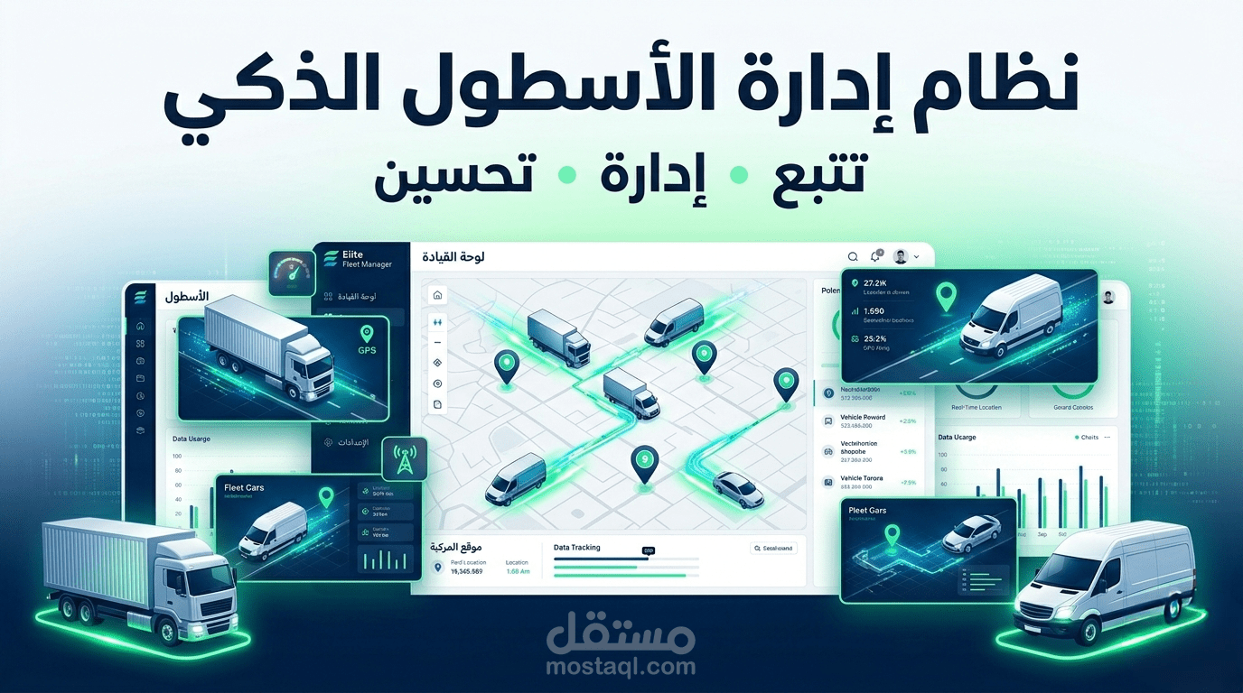 نظام احترافي لإدارة وتتبع أسطول السيارات للشركات – Elite Fleet Manager
