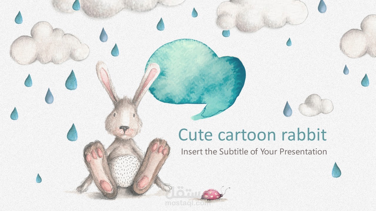 Cute cartoon rabbit