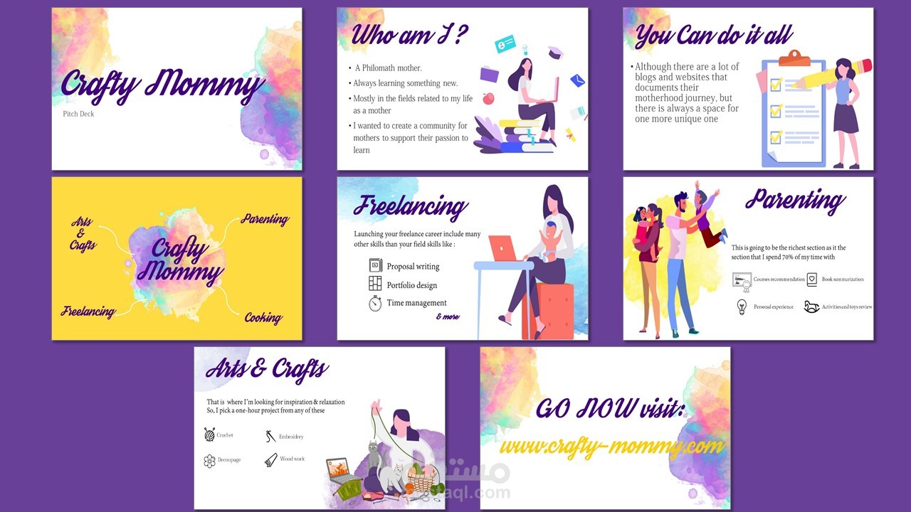 Crafty Mommy Website pitch deck