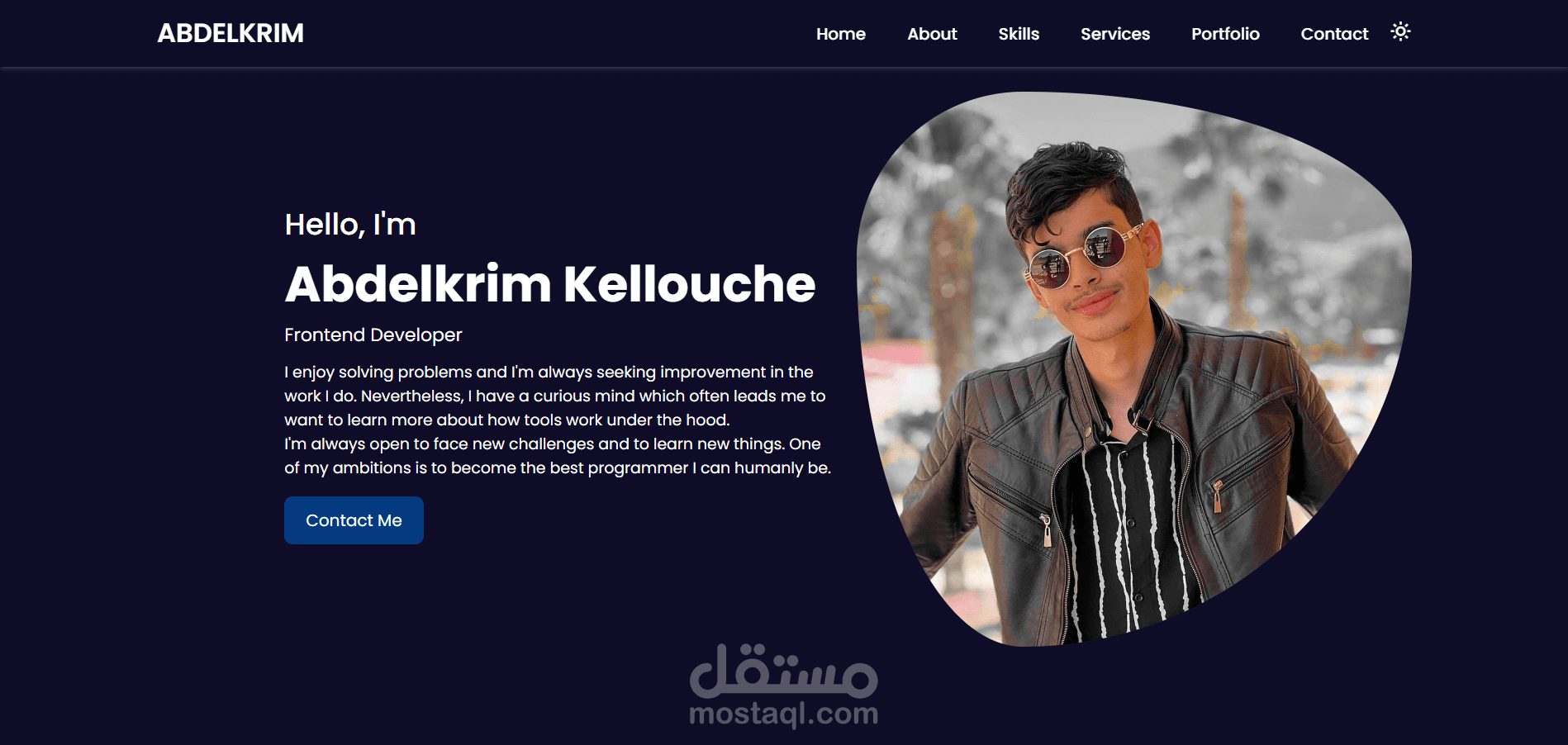 معرض اعمال شخصي بسيط | simple portfolio