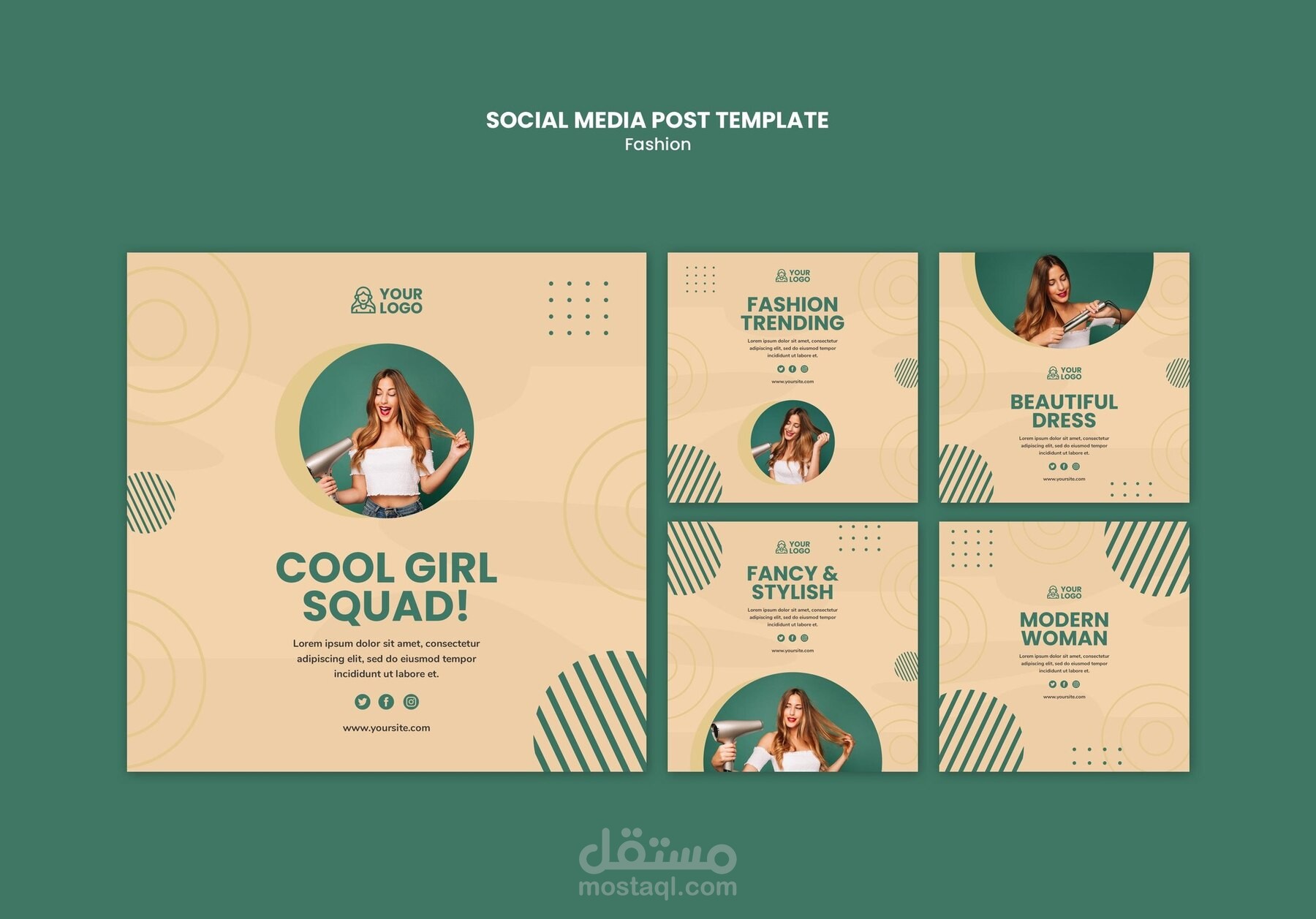 تصميم سوشيال ميديا احترافي لمنشورات تعكس هوية مشروعك بأسلوب متميز