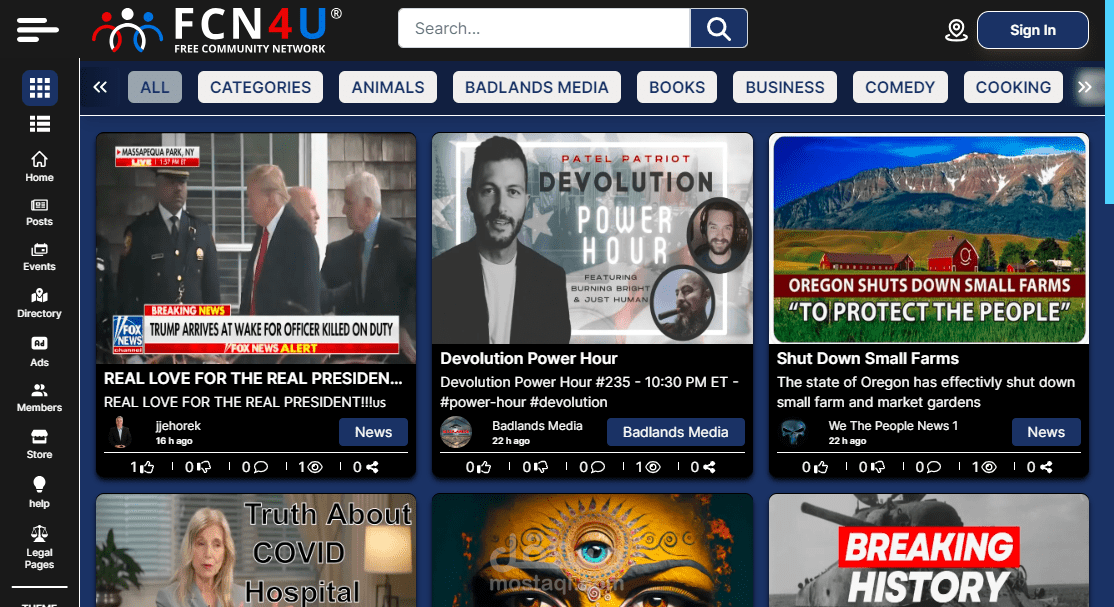 FCN4U Social Media Platform