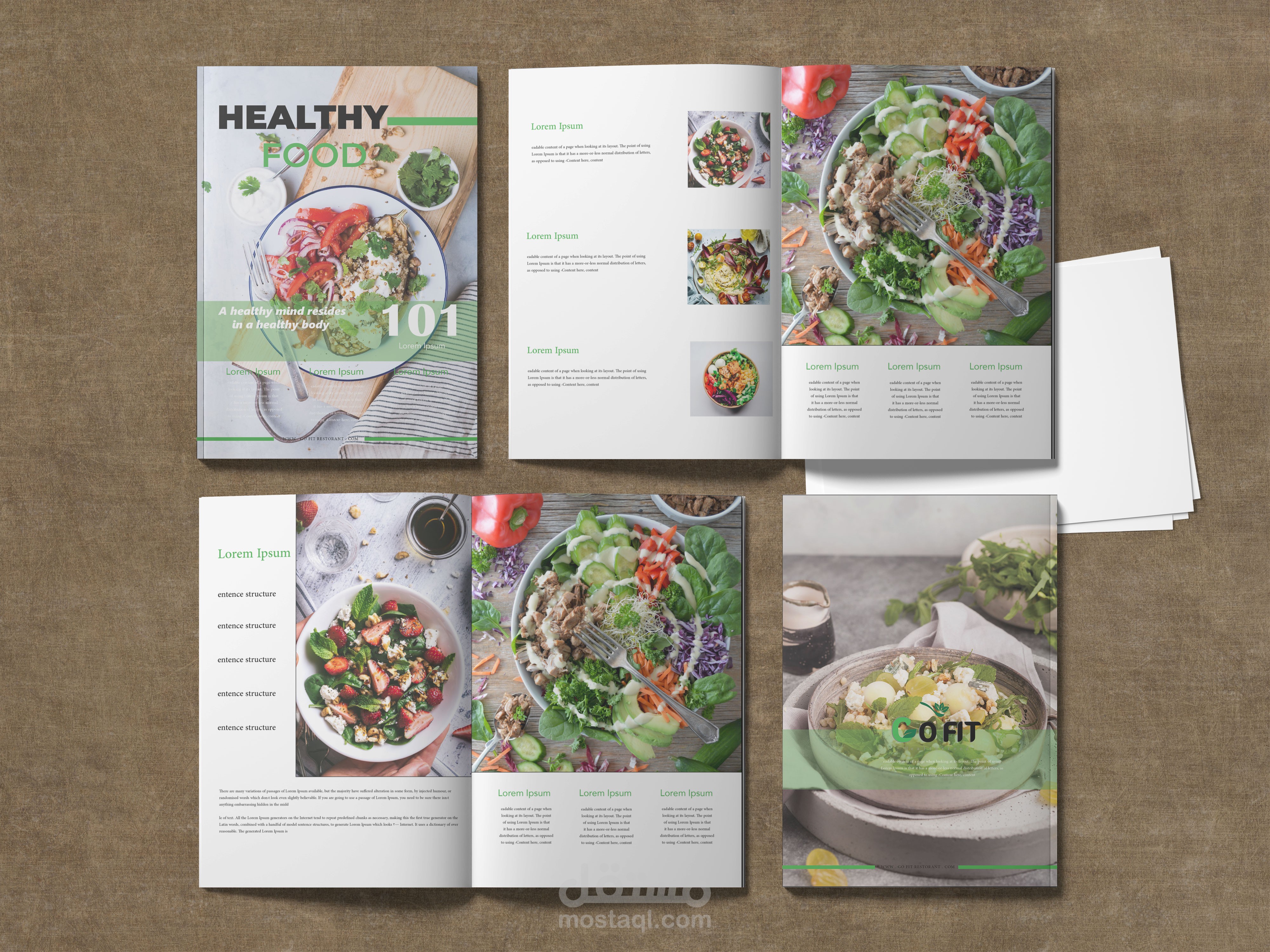 مجلة لمطعم كلاسيكية