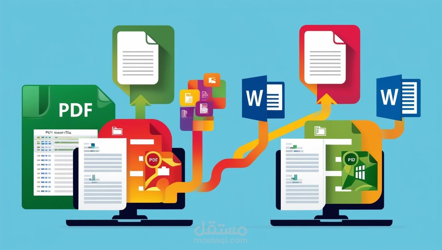 أقدم خدمة تفريغ الملفات إلى برامج Word وExcel