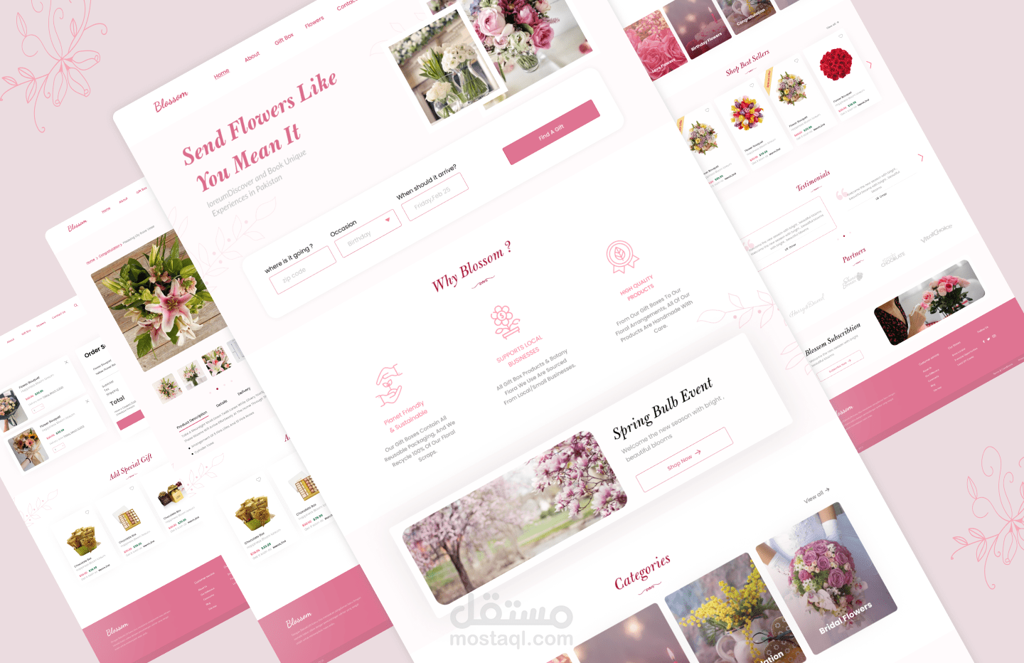 Blossom floral website