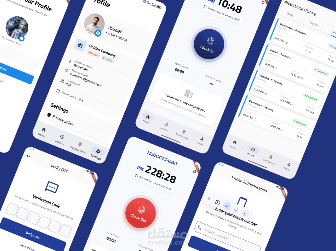 تطبيق حضور و إنصراف | HudoorPoint