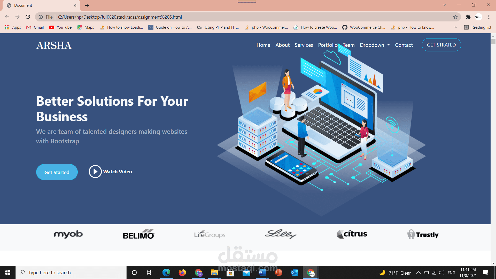 bootstrap made theme clone