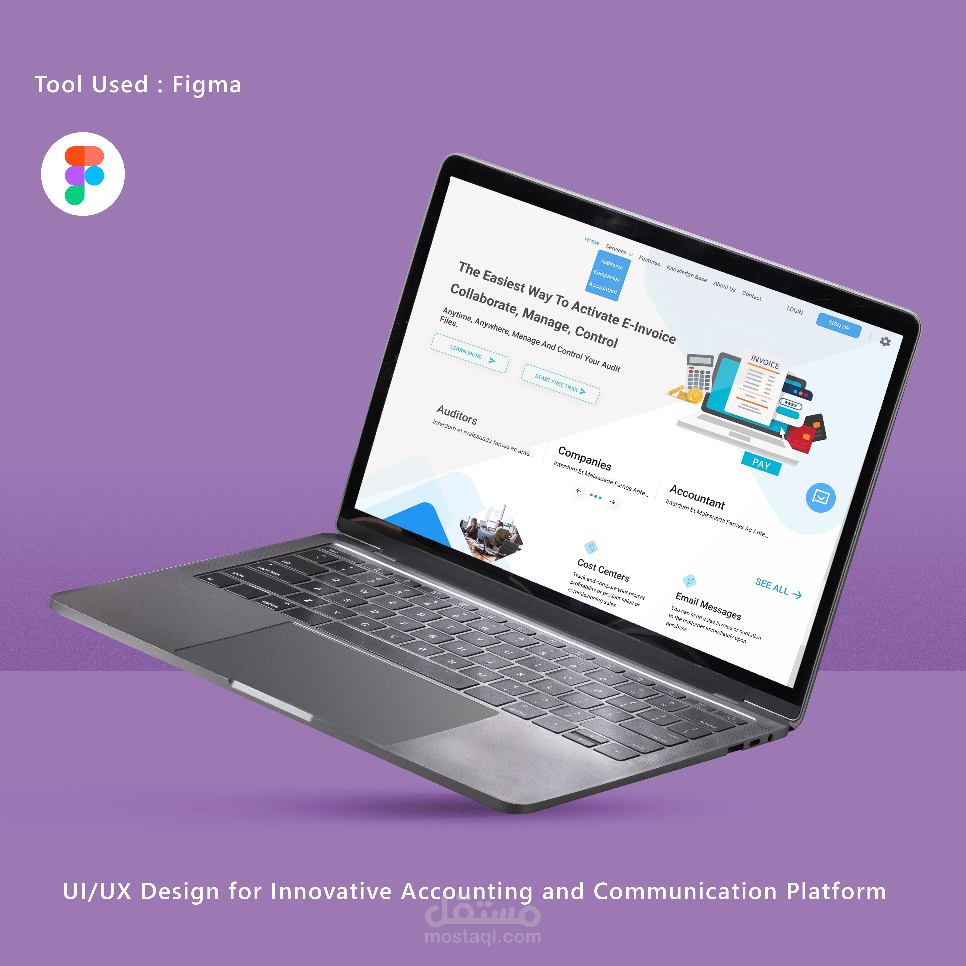 تصميم مواقع UI UX Qawaem
