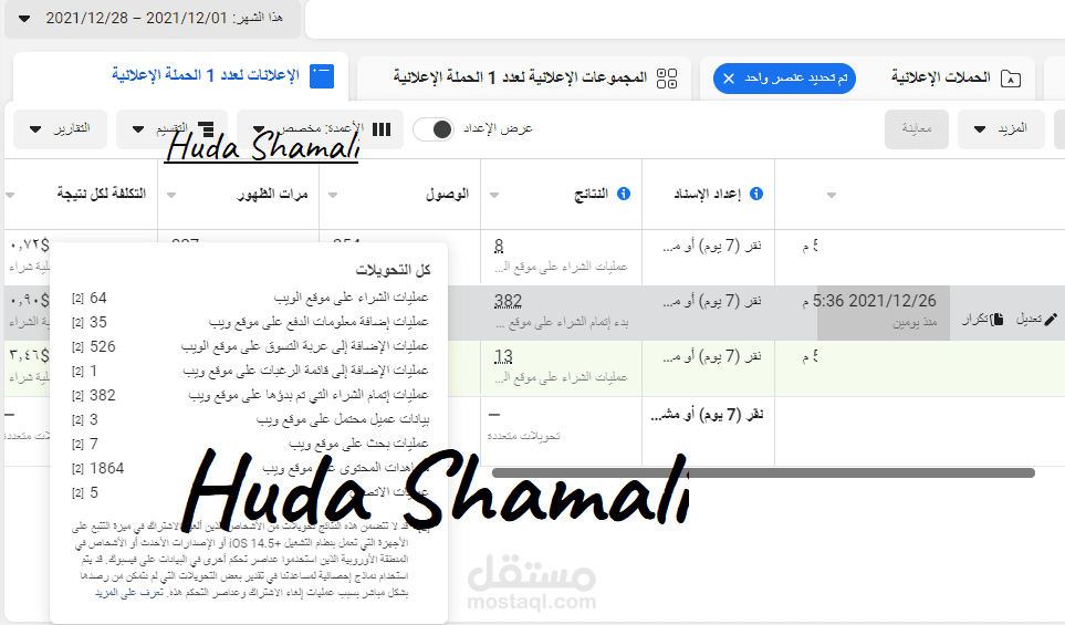 نتائج خاصه بي لاطلاق حملات ترويجية - مبيعات