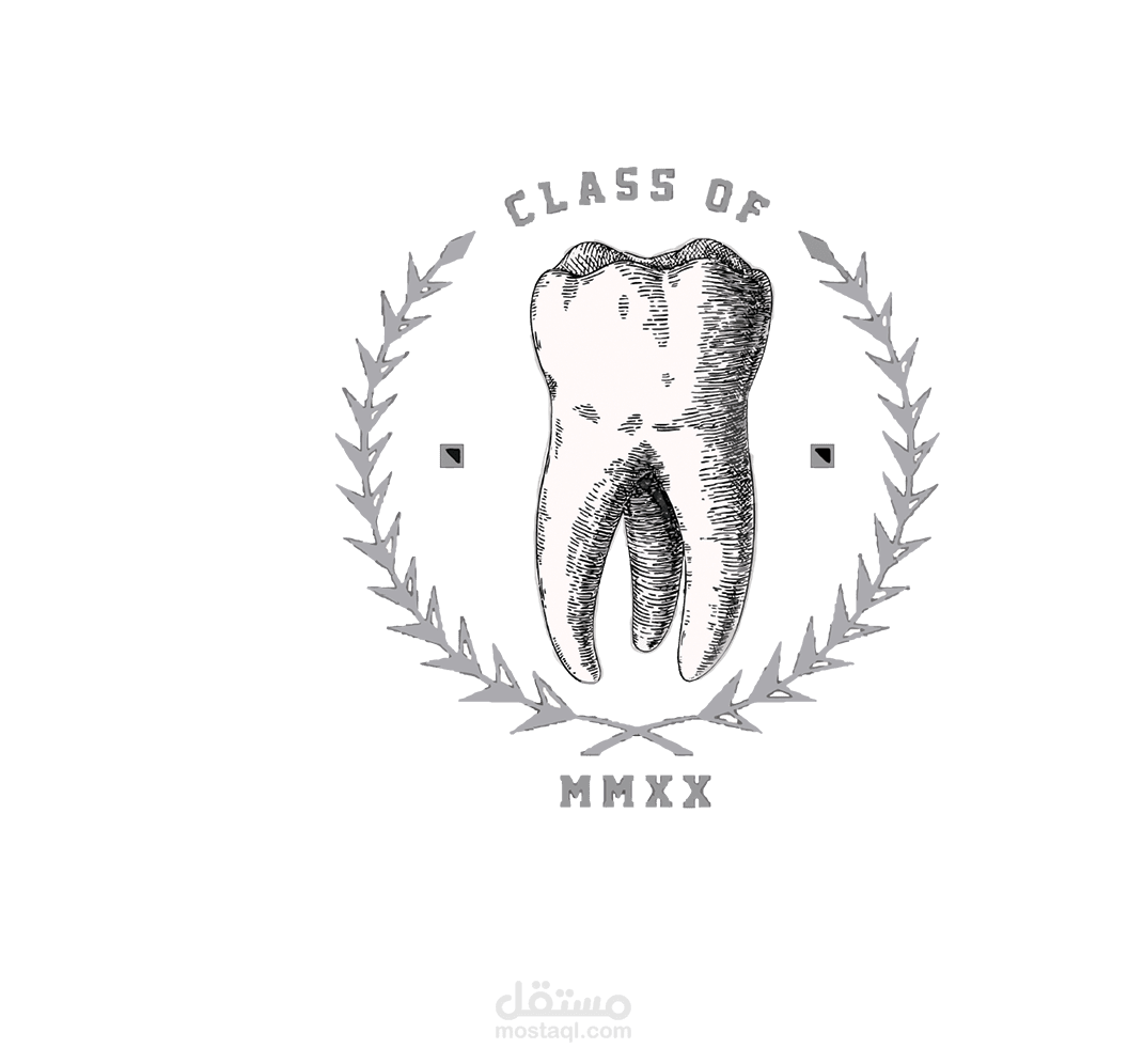 تصميم تيشيرت تخرج جامعة طب اسنان