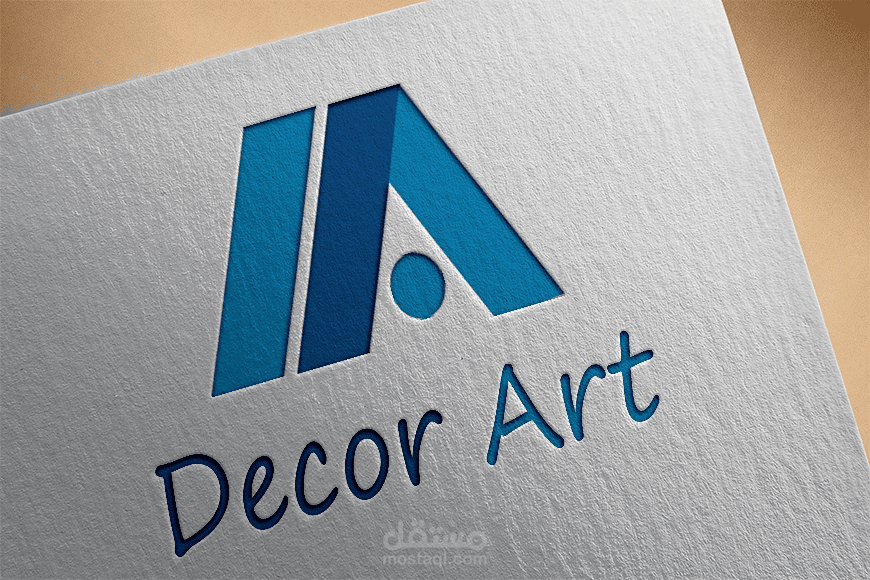 تصميم شعار لمؤسسة ديكورات منزلية داخلية وخارجية