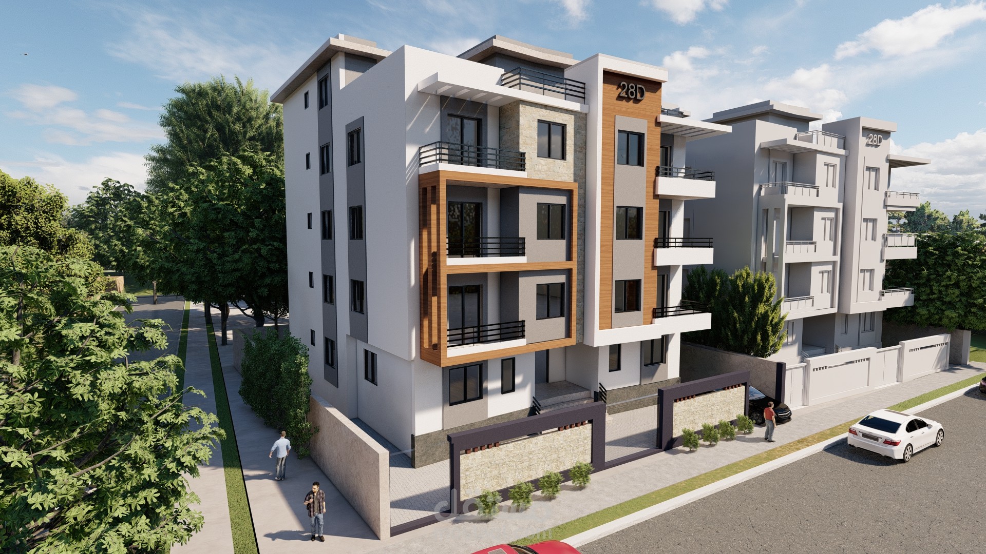 تصميم عمارة سكنية بالقاهرة - حي التجمع الخامس