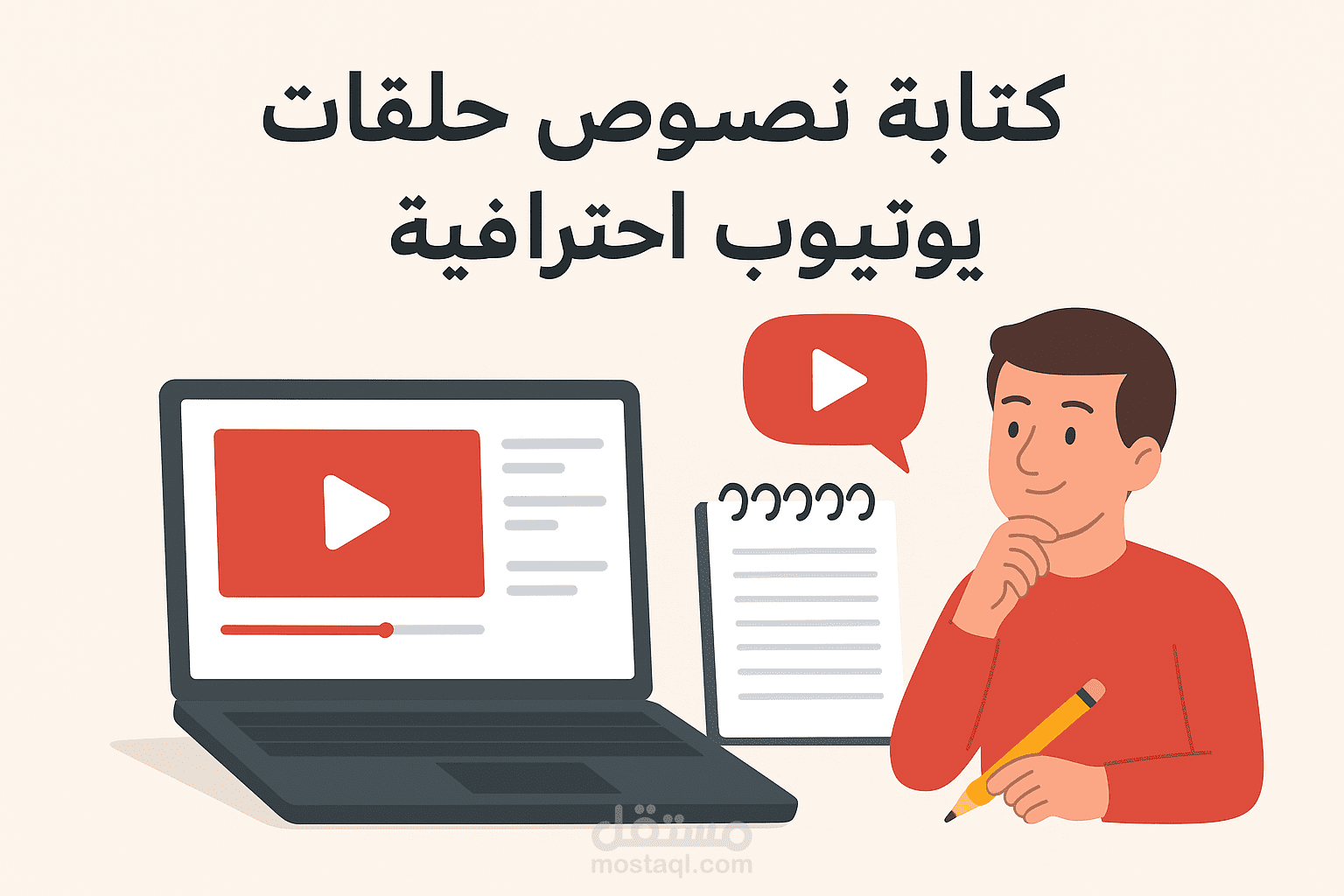 كتابة محتوى حلقات يوتيوب احترافية