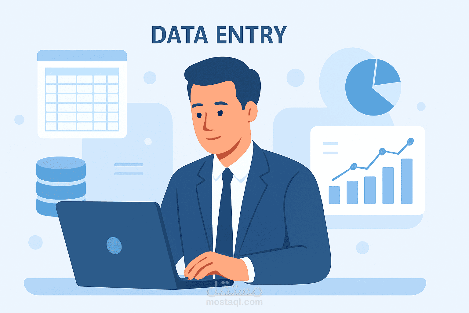 إدخال بيانات دقيقة ومنظمة