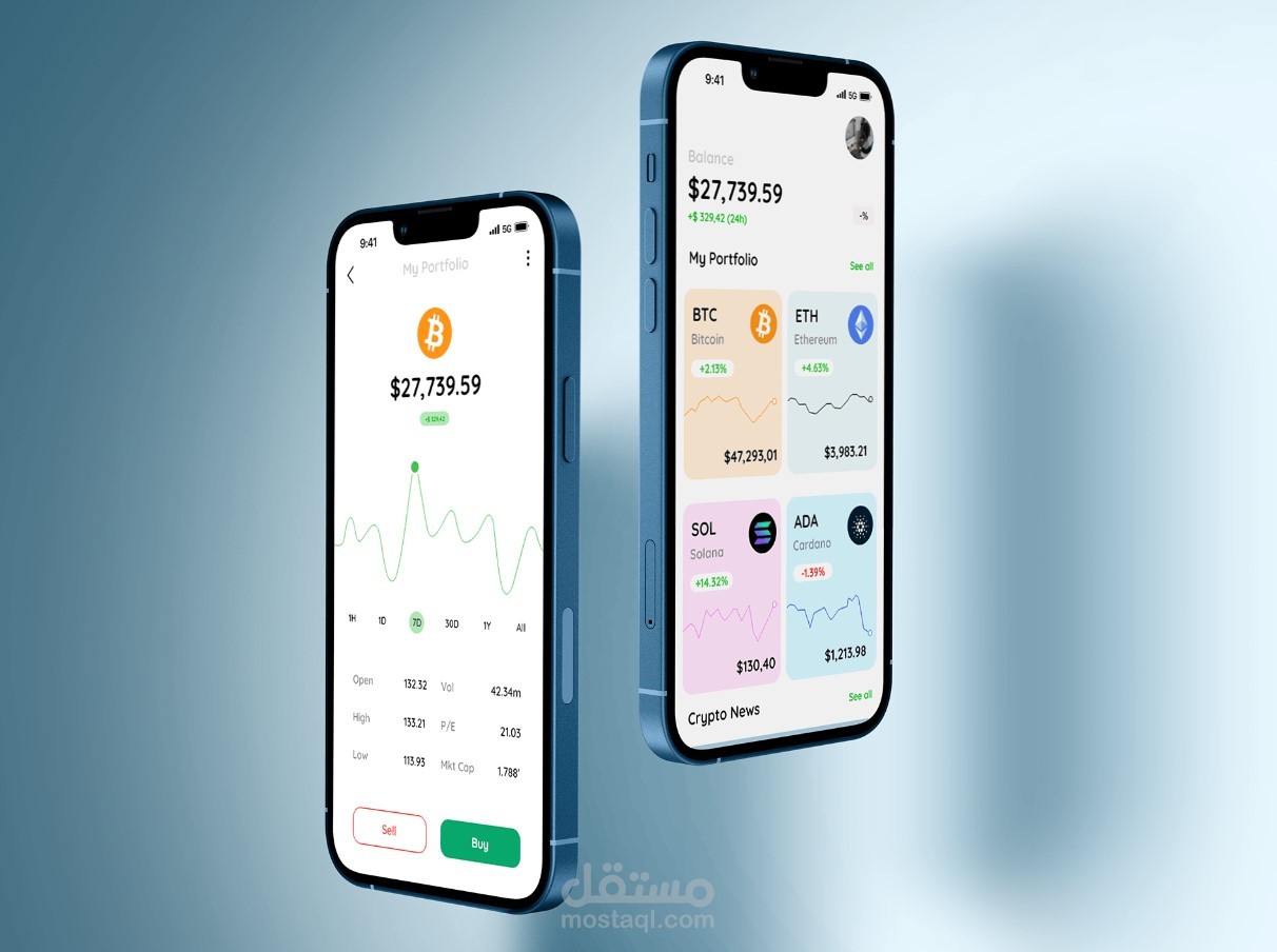 Crypto Mobile App UI Design