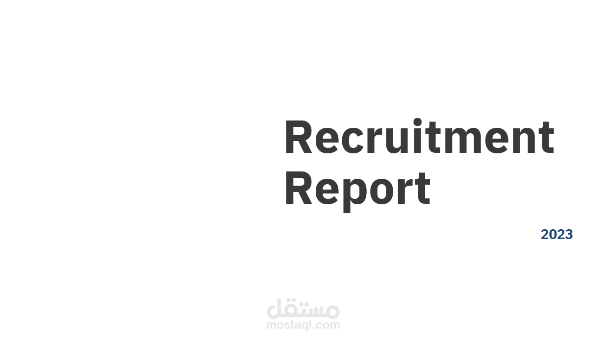 Recruitment Report