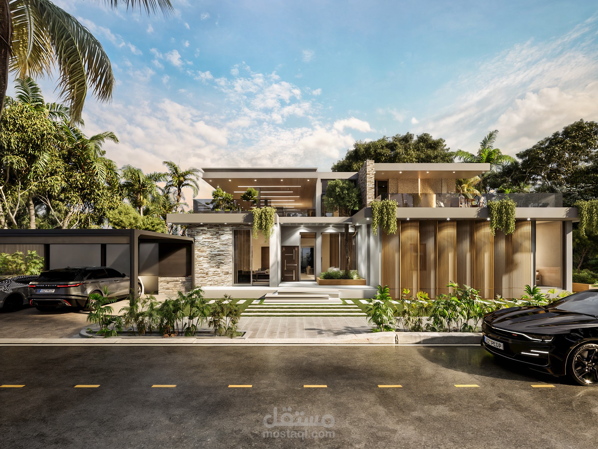 تصميم خارجي لفيلا