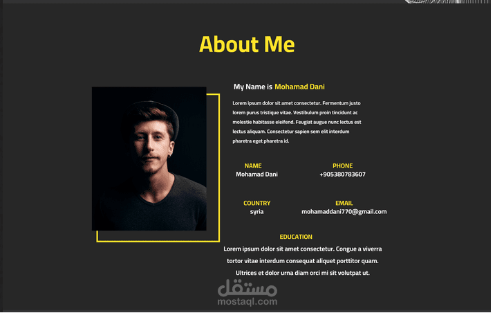 UI/UX Portfolio Website