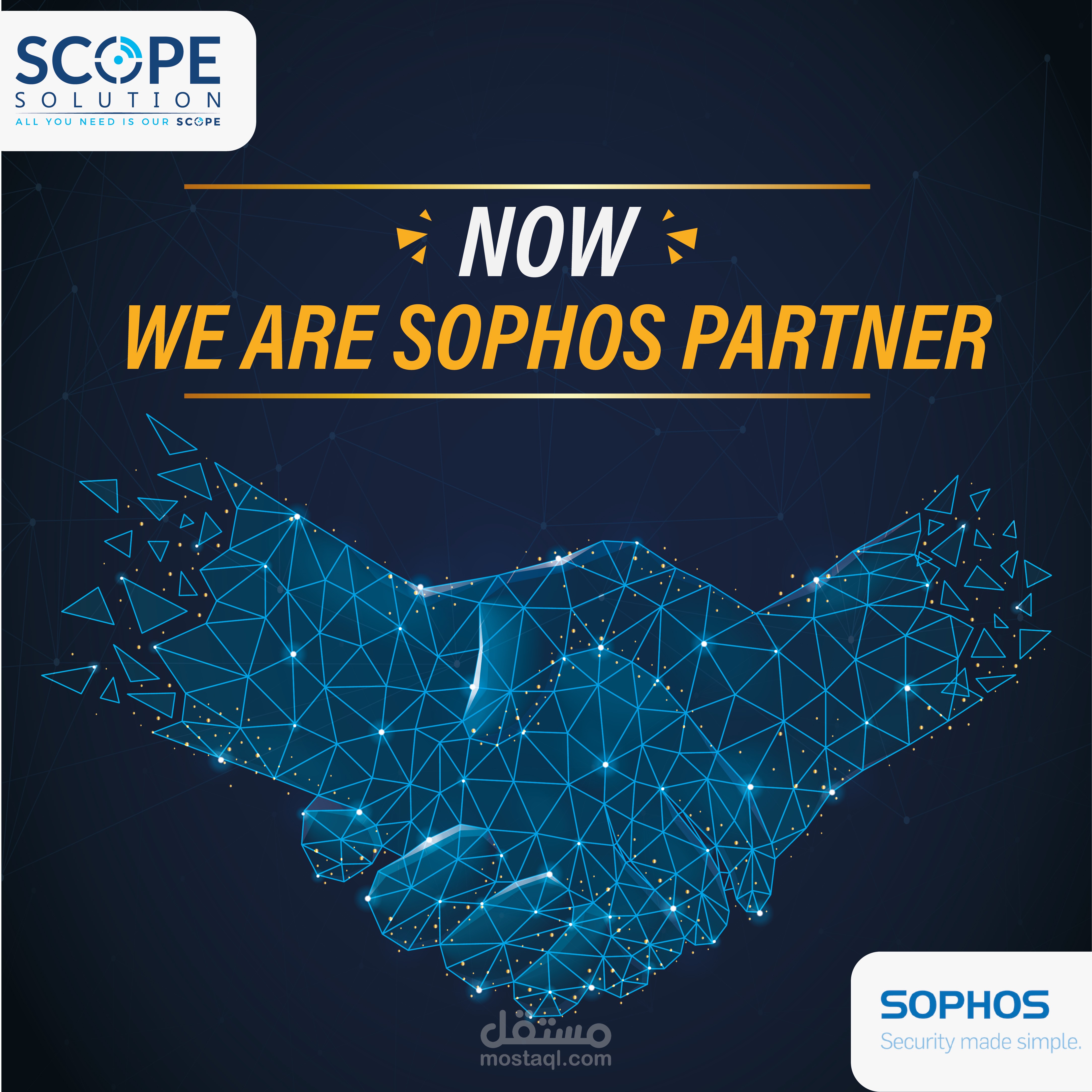 نشرة إعلانية تحمل اسم الشركة عليها