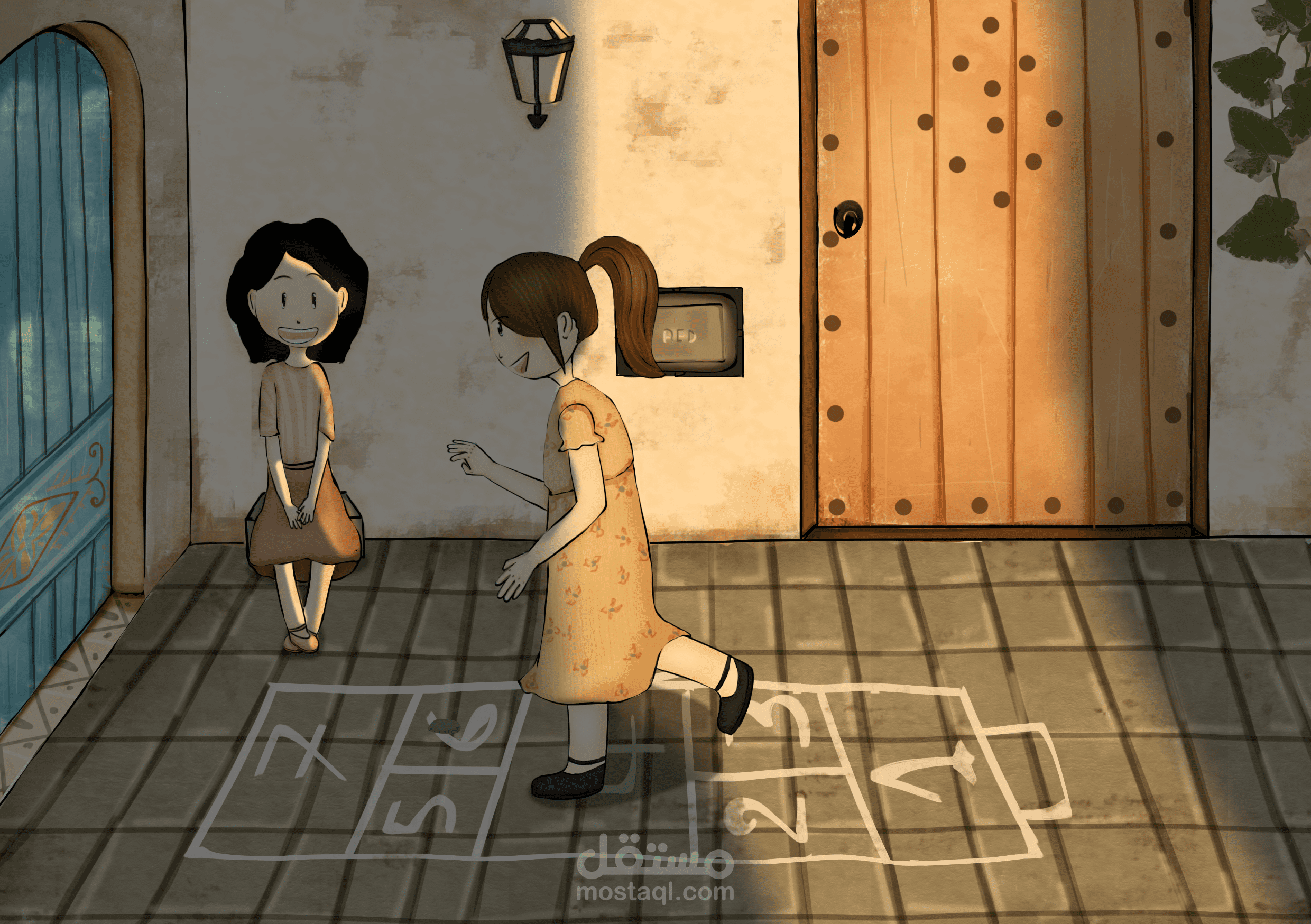 ألعاب الطفولة-illustartion