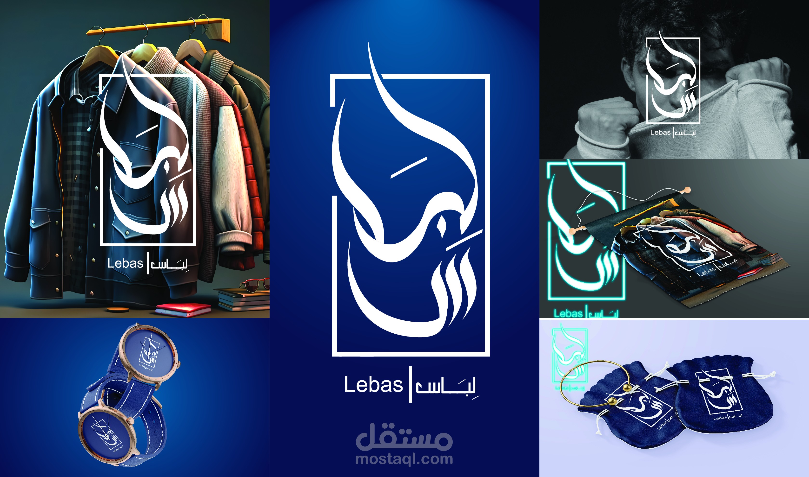 تصميم شعار بالخط الحر لبرند ملابس
