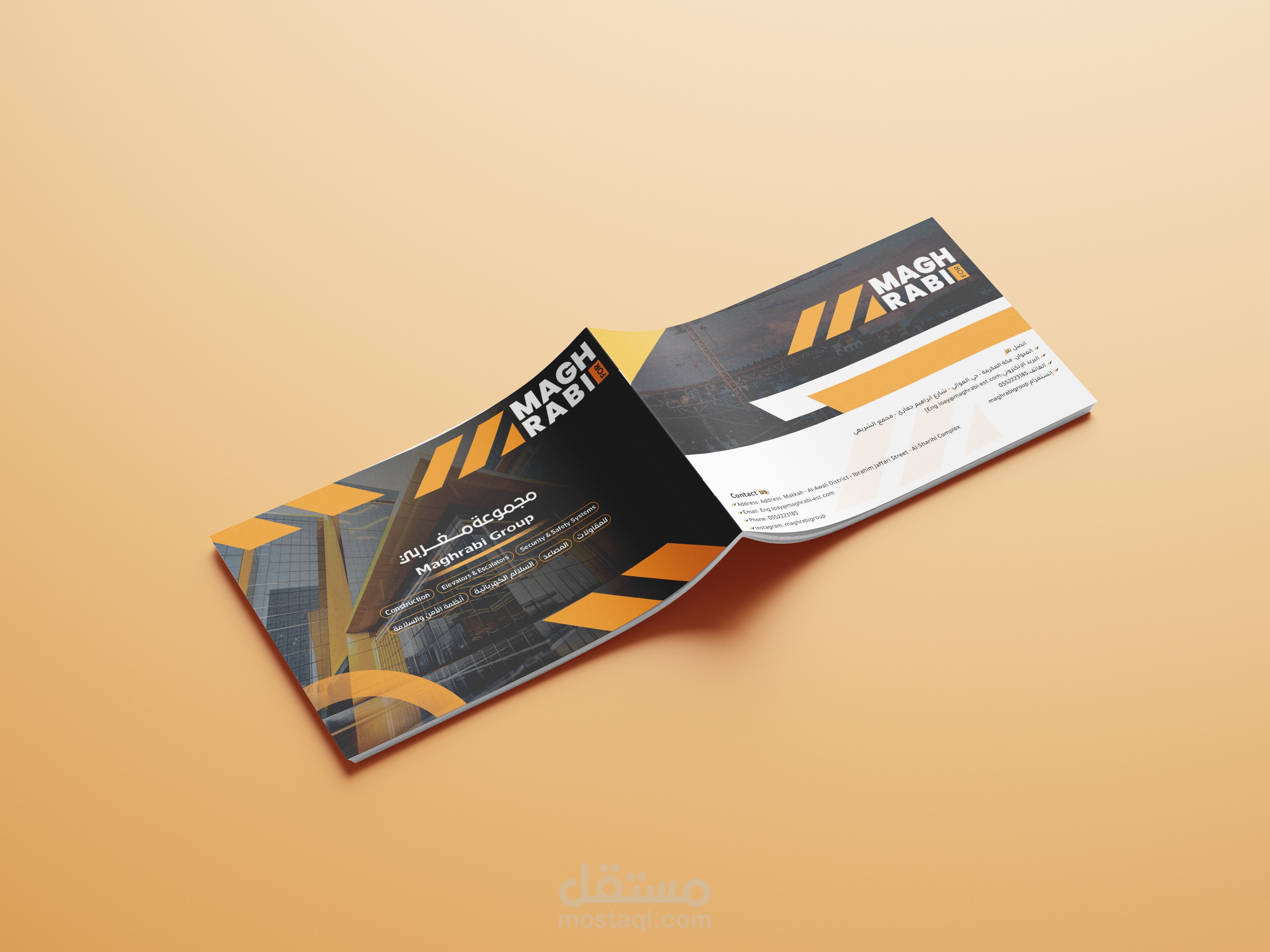 تصميم بروفايل لشركة مقاولات
