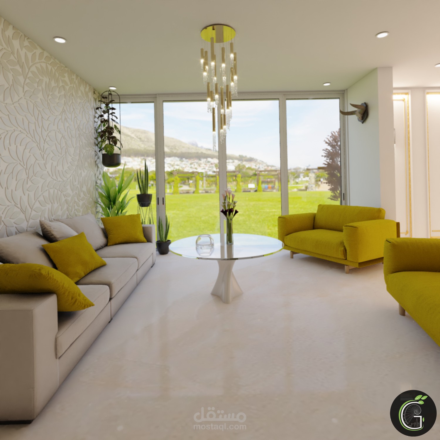 تصميم غرفة معيشة