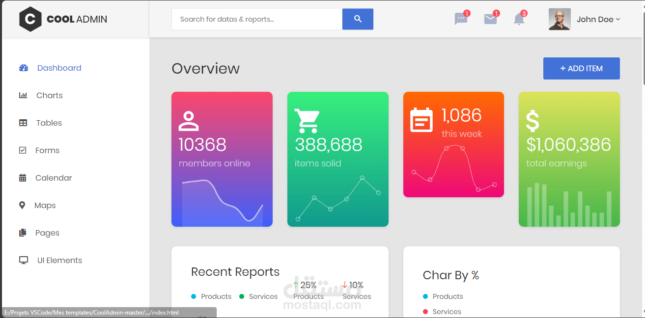 Dashboard  admin