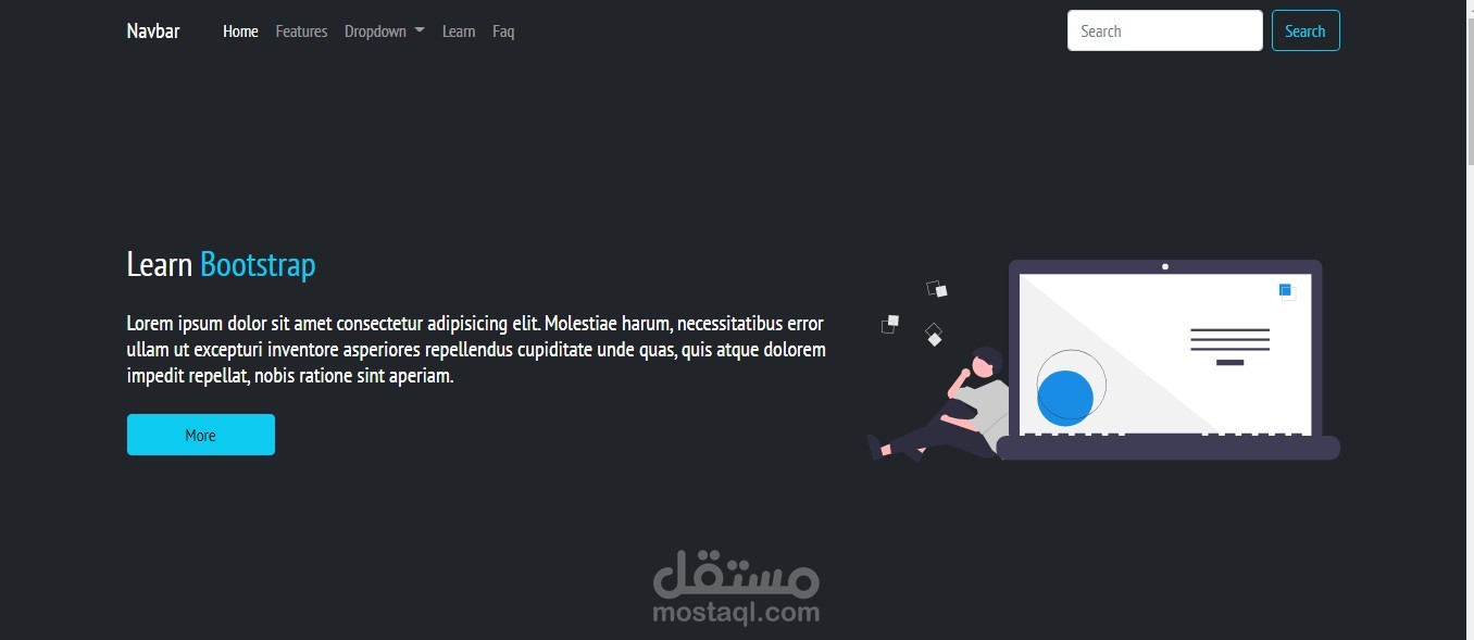 تصميم صفحة ويب بسيطة