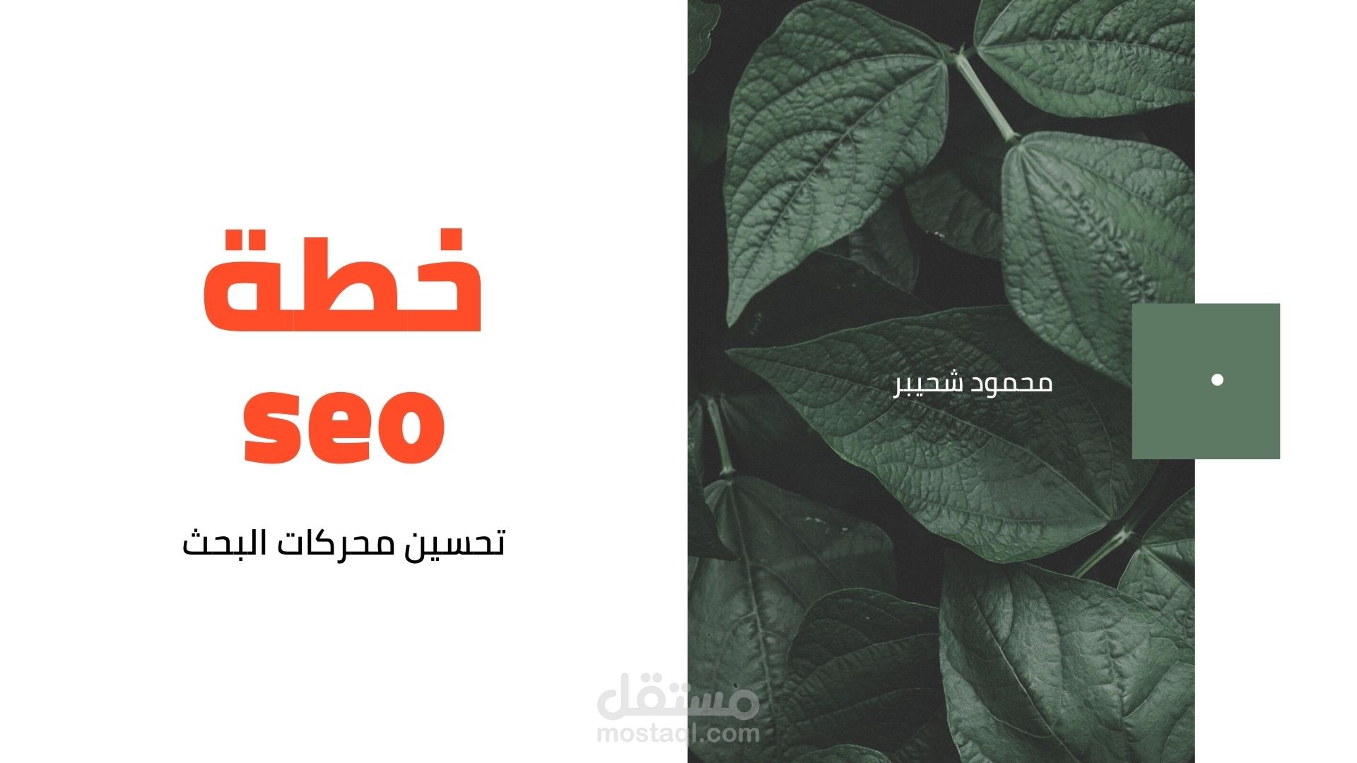 خطة SEO(تحسين محركات البحث)