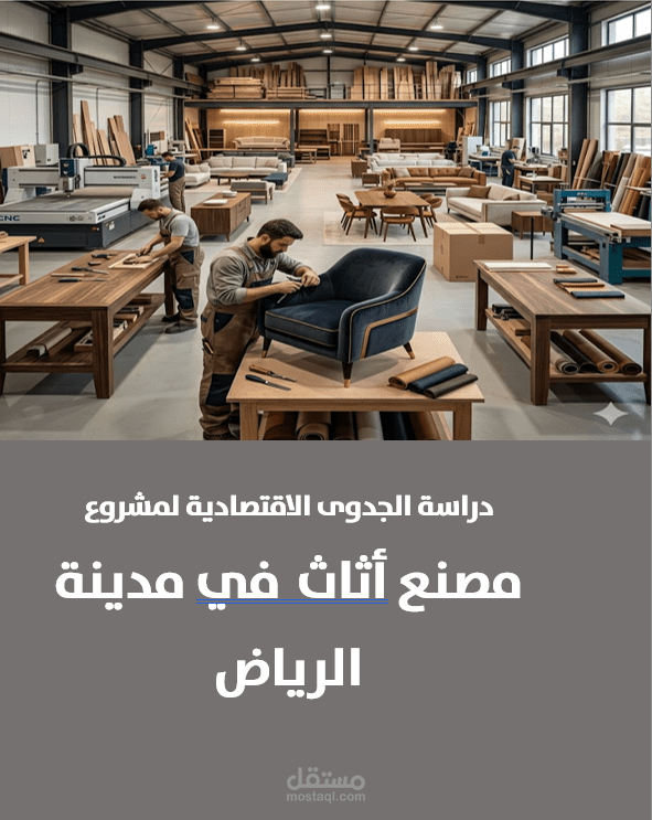 دراسة الجدوى الاقتصادية لمشروع مصنع أثاث في مدينة الرياض