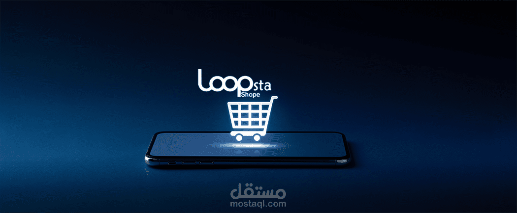 شعار متجر إلكتروني  "Loopsta Shop"