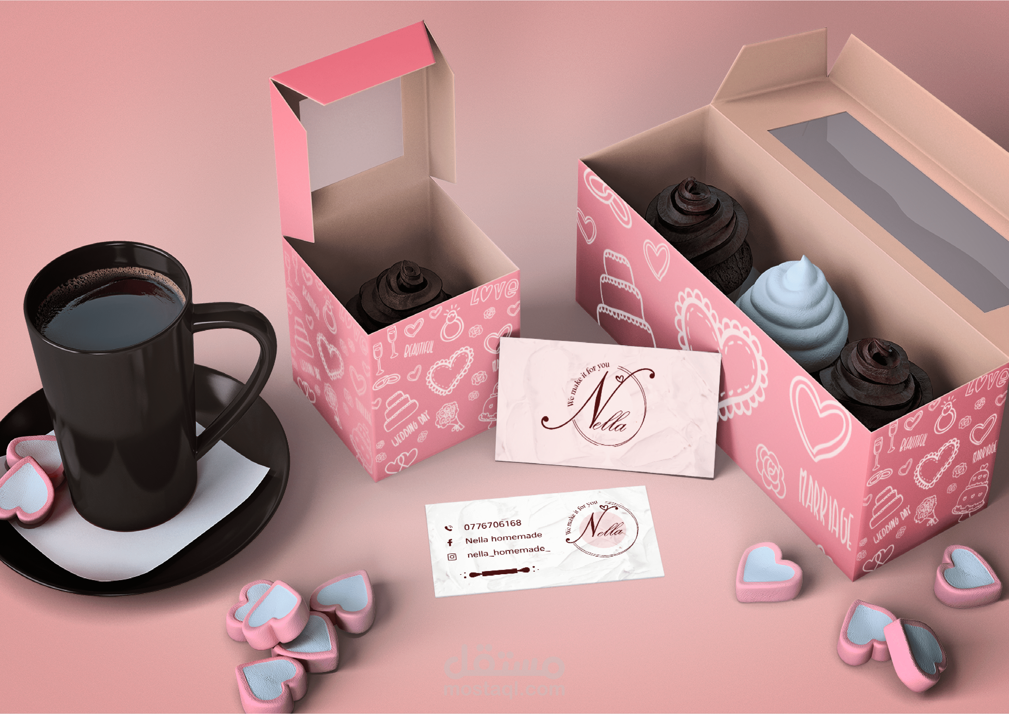 تصميمي ل NELLA صانعة حلويات منزلية