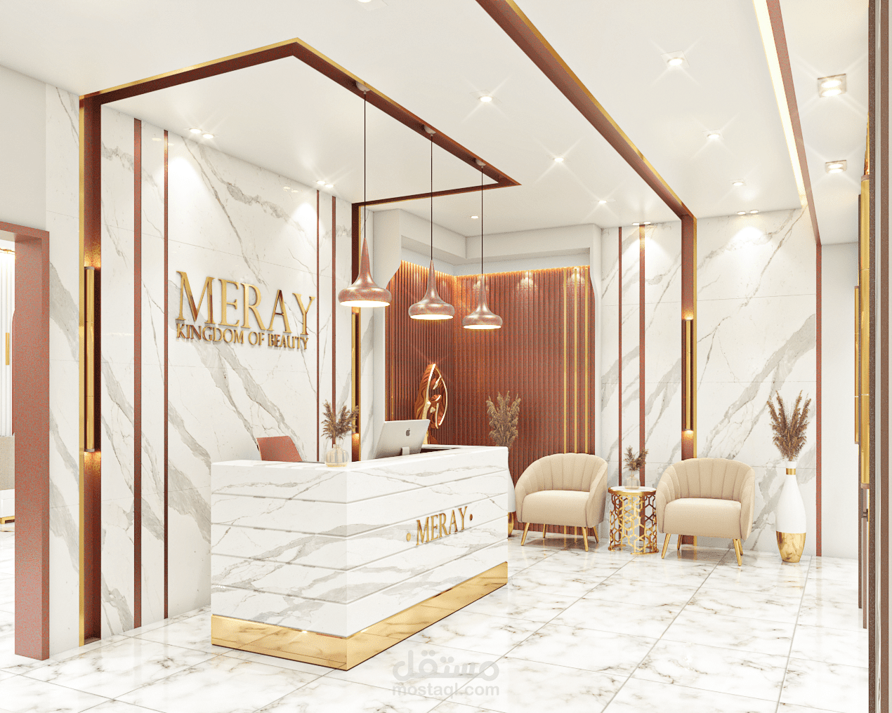 ديكور داخلي | مركز تجميل نسائي