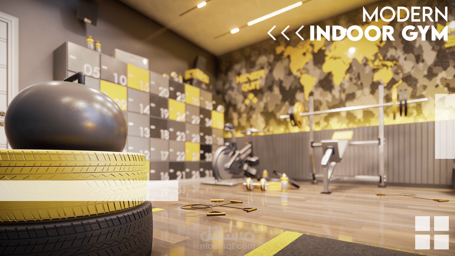 ديكور داخلي | صالة جيم منزلية