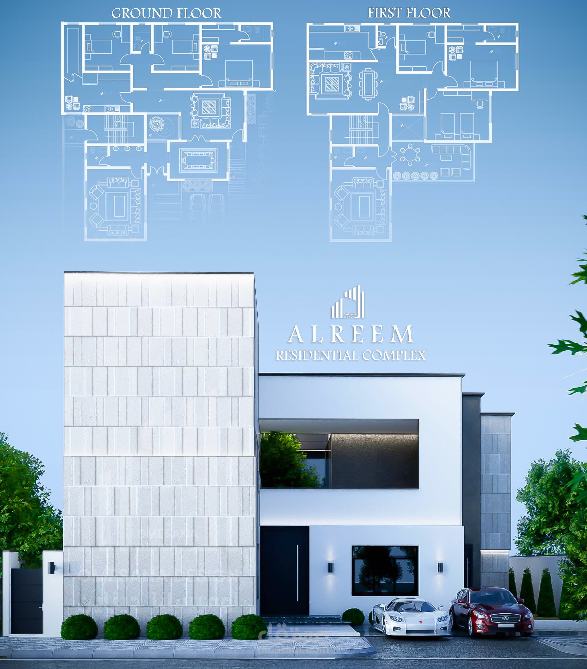 تصميم فيلا في مجمع سكني