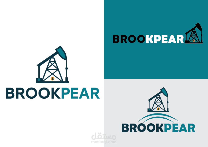 تصميم شعار لشركة BROOKPEAR الأمريكيا لتنقيب عن النفط والغاز