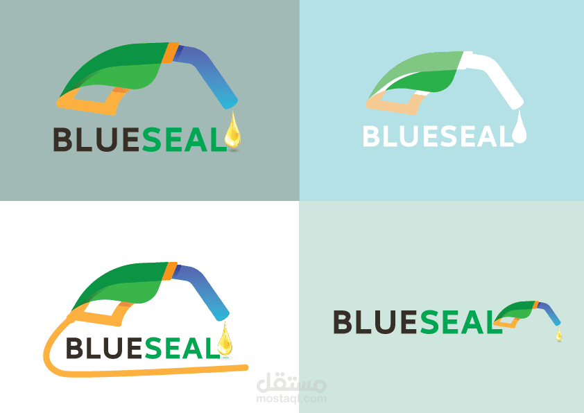 تصميم شعار لشركةBLUESEAL الأمريكيا المختصة في إنتاج وتعبئة البترول