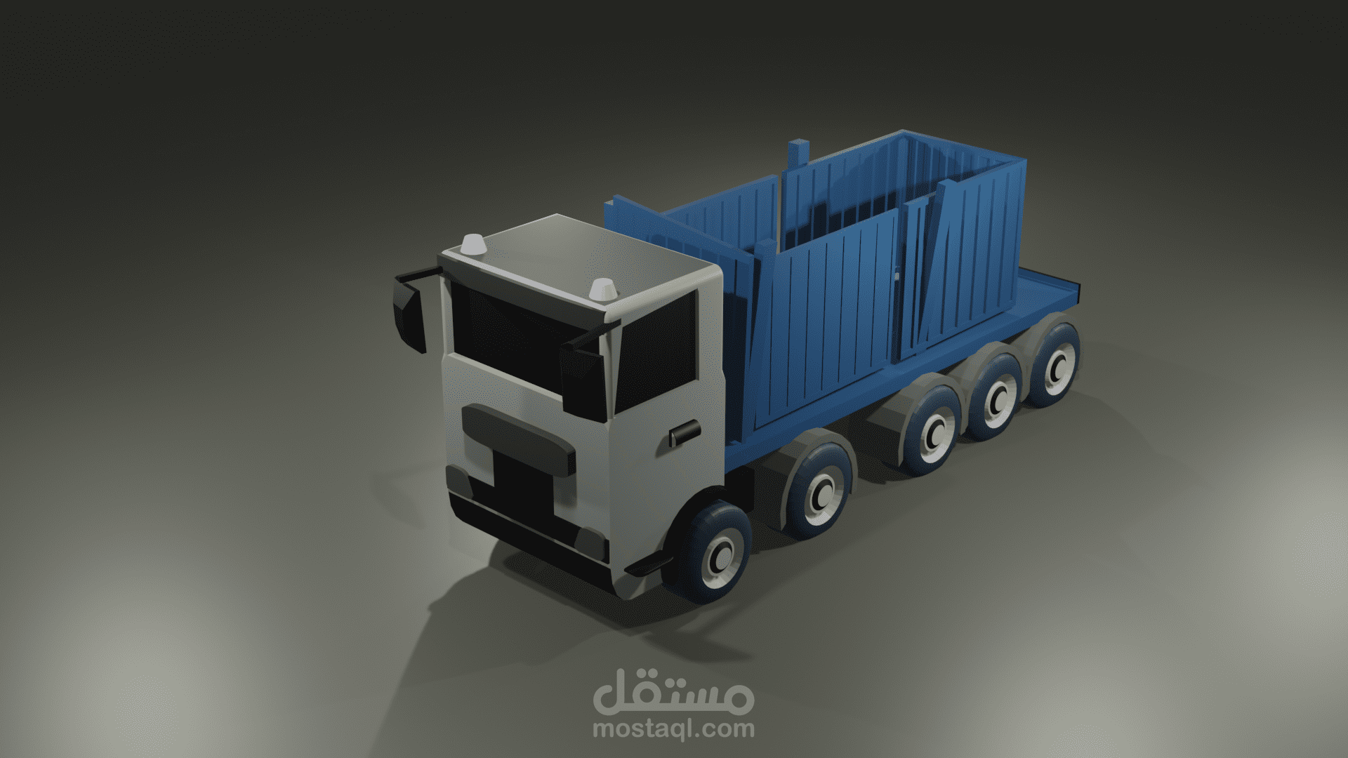 تصميم شاحنة أو باص 3D