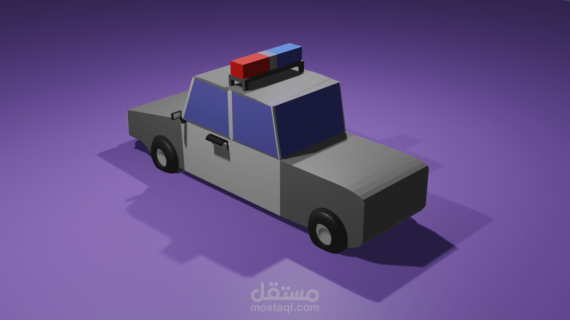 تصميم سيارة شرطة 3D