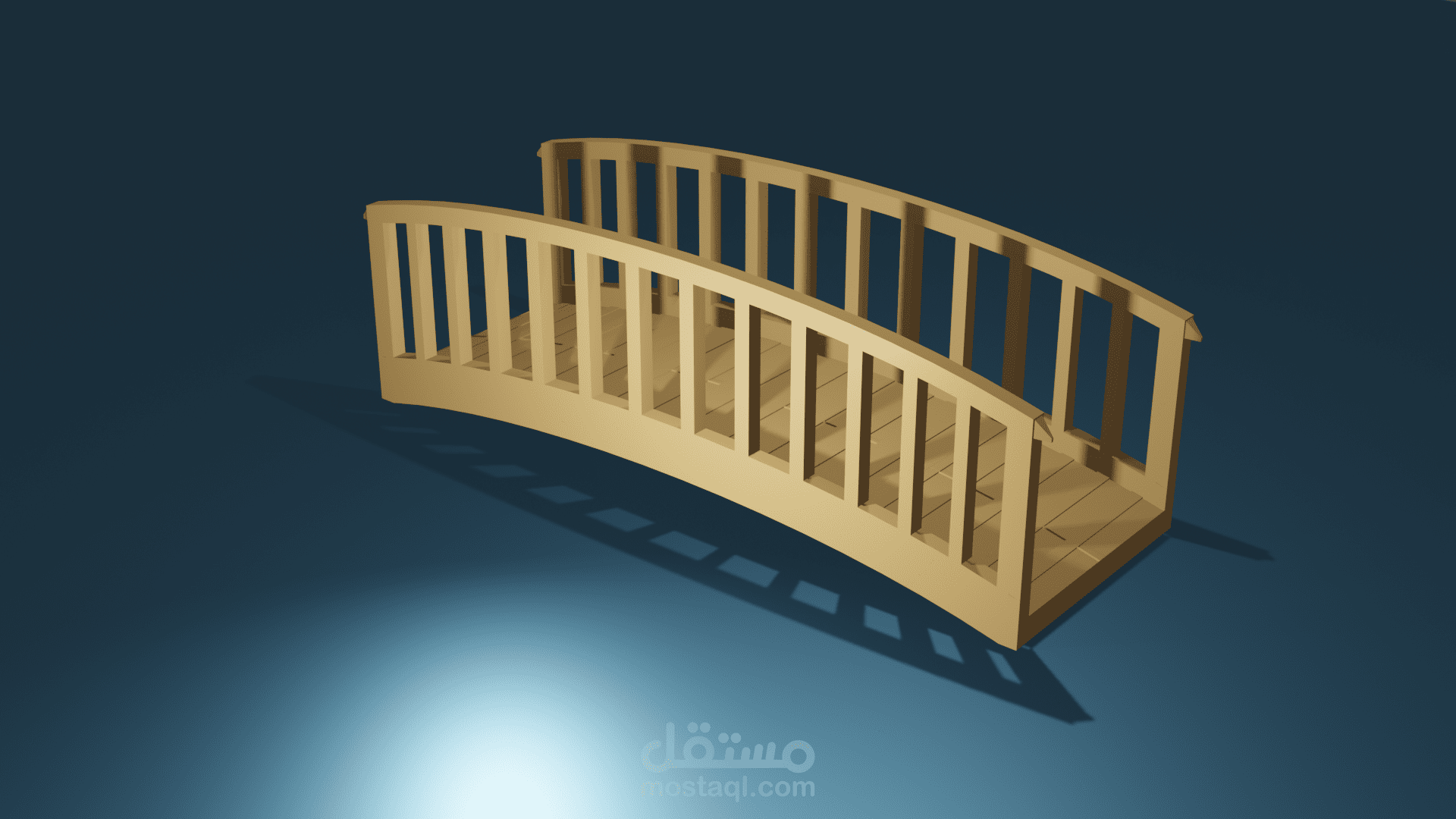 تصميم جسر للعبور 3D