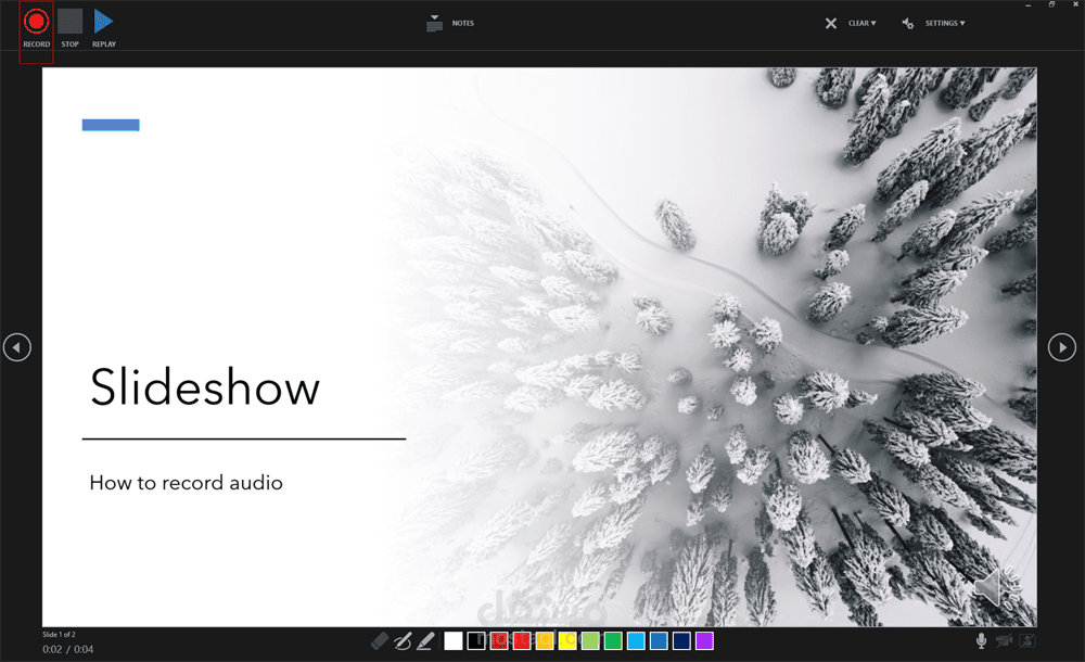 عمل سلايد شو (slide show) علي الباور بوينت