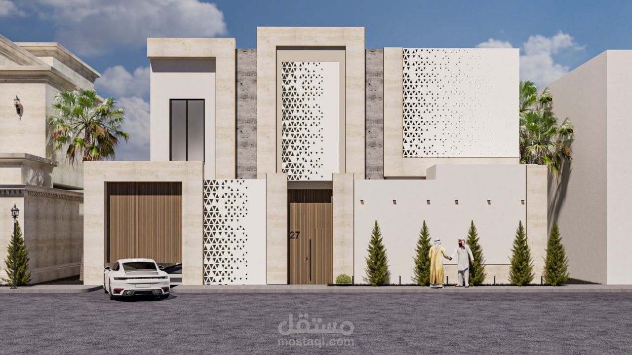 واجهة لفيلا مودرن