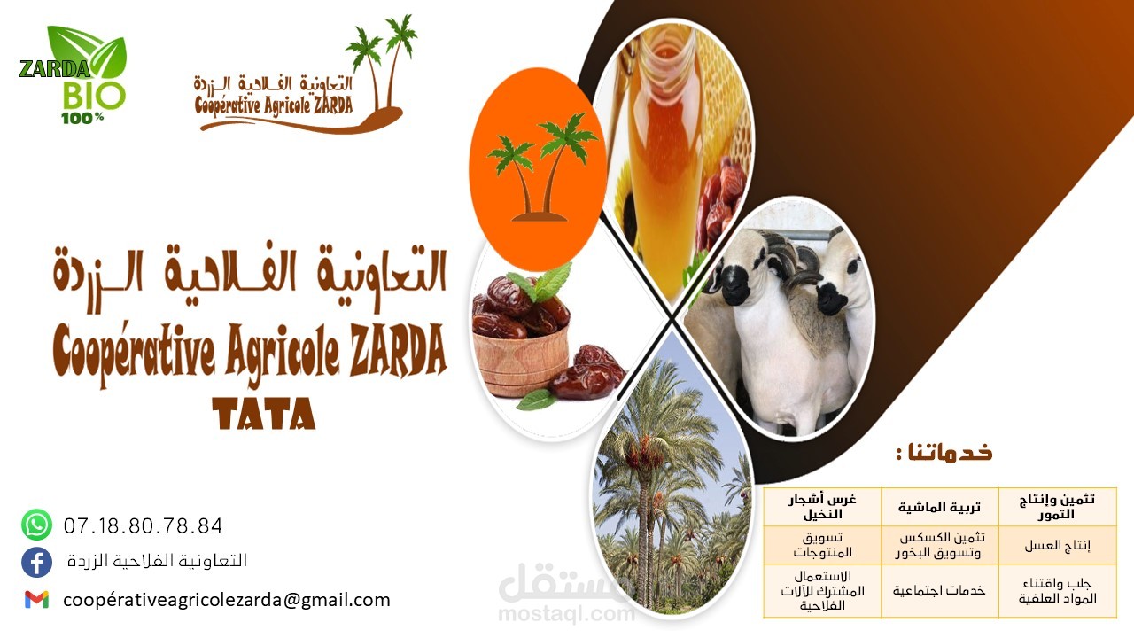 تصميم شعار و بطاقة لتعاونية